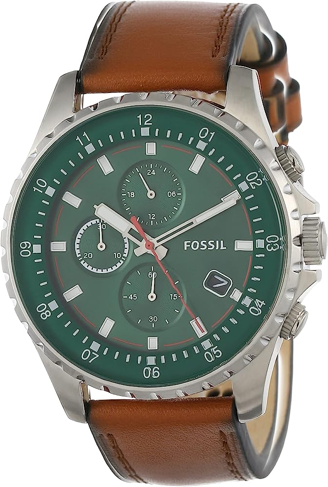 Fossil Dillinger Chronograph Brown Leather Men's Watch FS5734