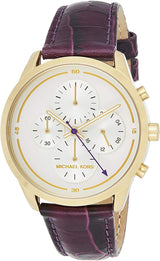 Michael Kors Slater Purple Leather Women's Watch  MK2687 - The Watches Men & CO