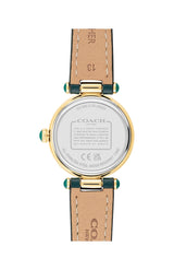Coach Cary Emerald Green Leather Strap Women's Watch 14503951 - The Watches Men & CO #3
