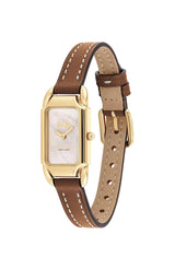 Coach Cadie Brown Leather Strap Women's Watch 14504028 - The Watches Men & CO #2