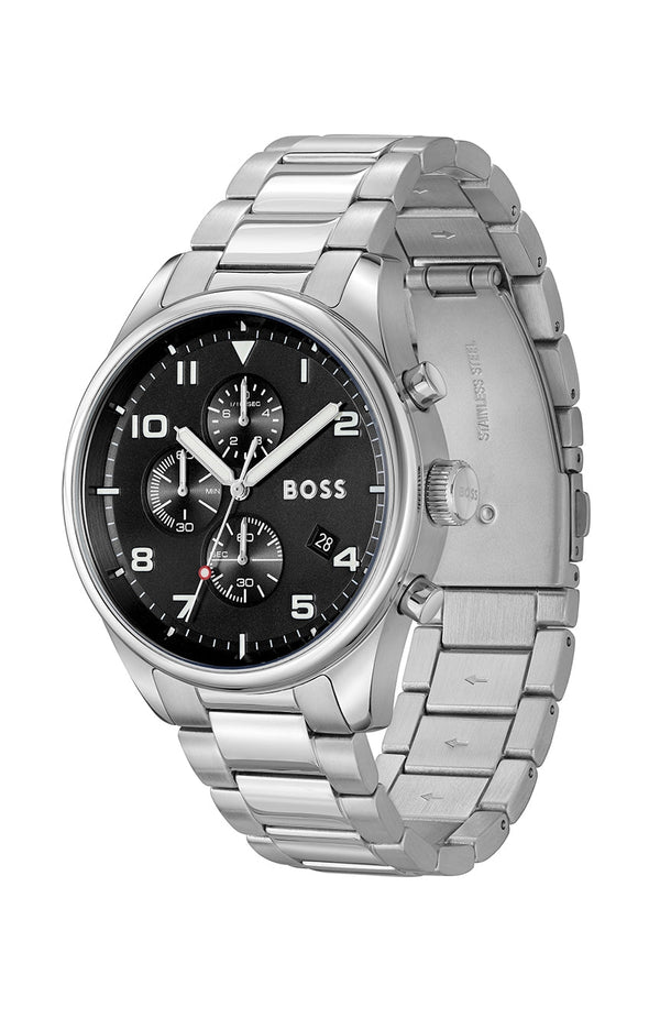 Hugo Boss Quartz Silver Chrograph Women's Watch 1514008 - The Watches Men & CO #2