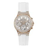 Guess Moonlight Rose Gold Silicone Strap Women's Watch GW0257L2