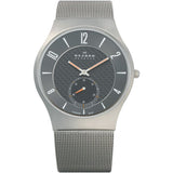 Skagen Grey Titanium Strap and Black/Grey Dial Men's Watch  805XLTTM - The Watches Men & CO