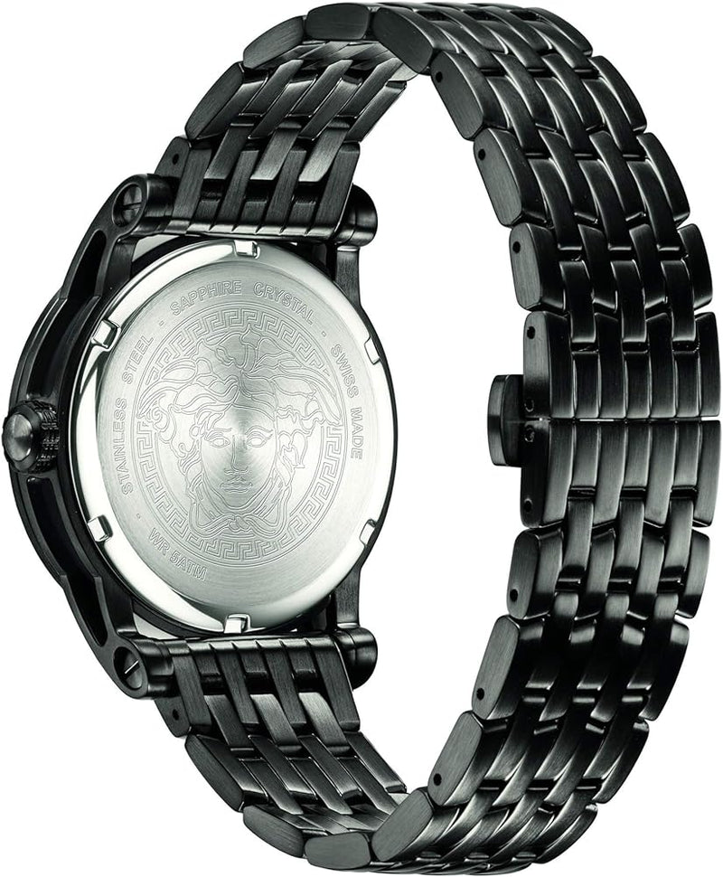 Versace Black Stainless Steel Men's Watch VERD00518 - The Watches Men & CO #3