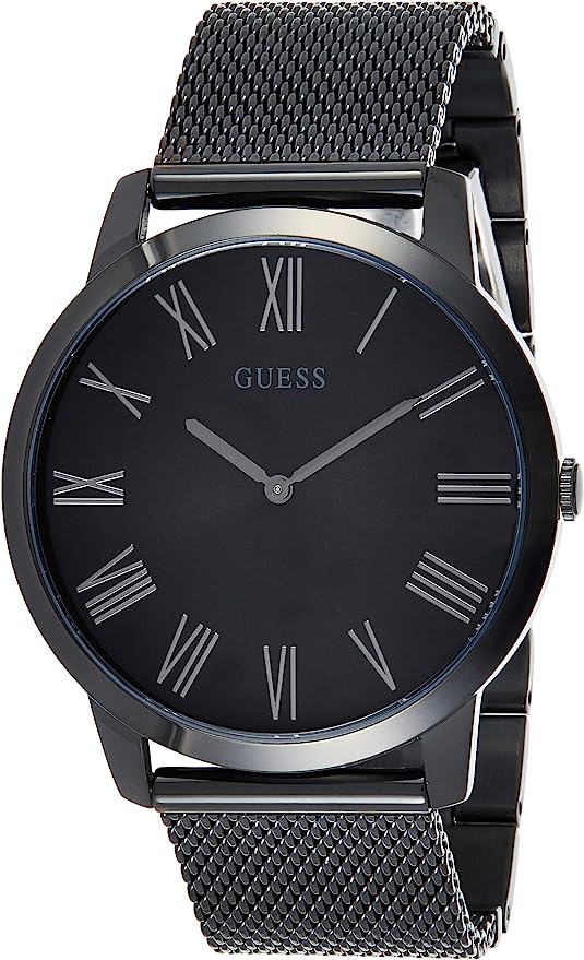 Guess Men's Richmond Black Steel Mesh Strap Black Dial Men's Watch  W1263G3 - The Watches Men & CO