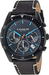 Coach Thompson Black Chronograph Leather Strap Men's Watch  14602412 - The Watches Men & CO