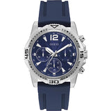 Guess Commander Blue Silicone Strap Men's Watch  GW0211G1 - The Watches Men & CO