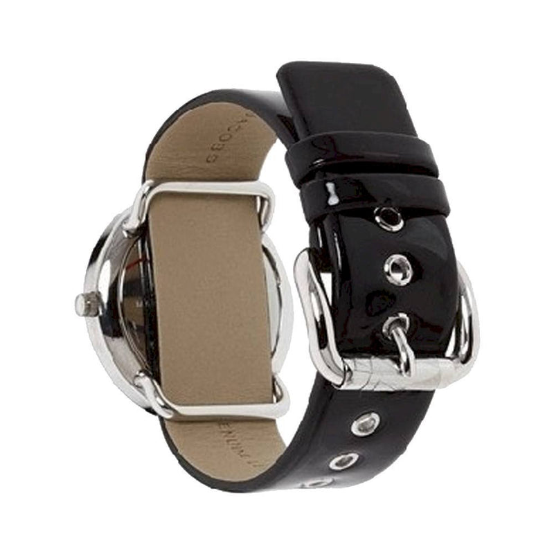 Marc By Marc Jacobs Amy Kiss Graphic Dial Black Leather Women's Watch MBM1163