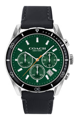 Coach Preston Green Dial Black Strap Men's Watch  14602512 - The Watches Men & CO