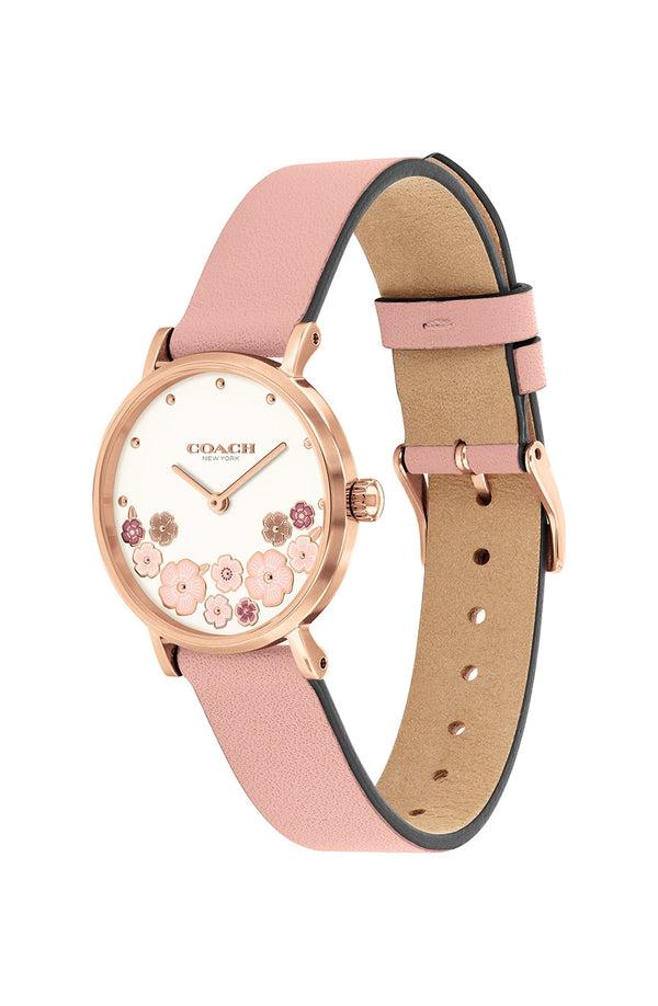 Coach Perry Pink Leather Women's Watch 14503769 - The Watches Men & CO #2