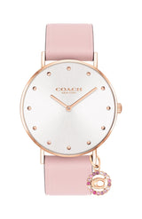 Coach Perry Pink Leather Women's Watch  14503884 - The Watches Men & CO