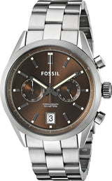 Fossil Del Rey Smoke Stainless Steel Brown Dial Men's Watch  CH2992 - The Watches Men & CO