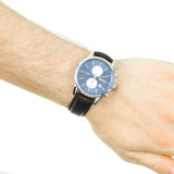 Hugo Boss Jet Chronograph Black Leather Men's Watch 1513283 - The Watches Men & CO #5