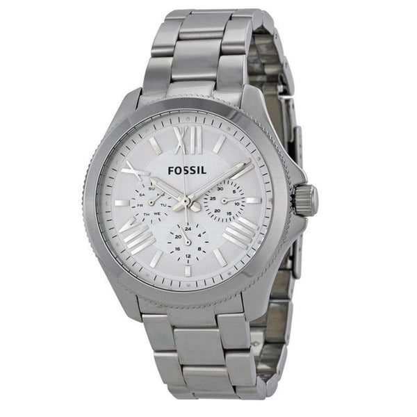 Fossil Cecile Chronograph Silver Dial Ladies Watch AM4509