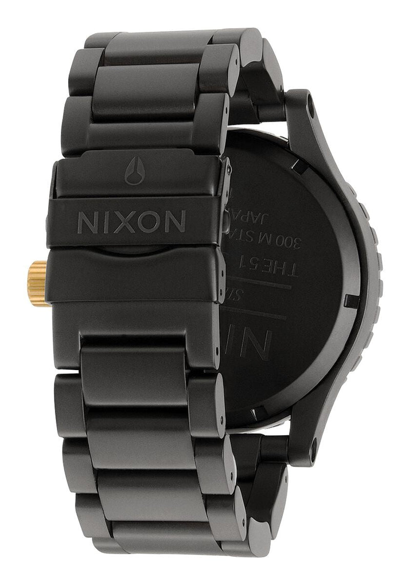 Nixon 51-30 Chronograph Matte Black & Gold Men's Watch A083-1041 - The Watches Men & CO #3