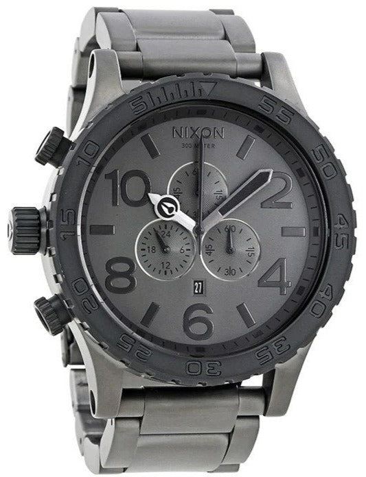 Nixon 51-30 Chronograph Gunmetal Dial Men's Watch  A083-1062 - The Watches Men & CO