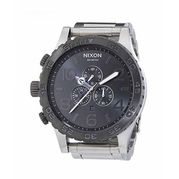 Nixon 51-30 Chrono Silver Gunmetal Men's Watch A083-1762 - The Watches Men & CO #2