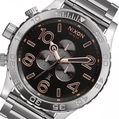 Nixon 51-30 Grey Rose Gold Tone Dial Men's Watch A083-2064 - The Watches Men & CO #3