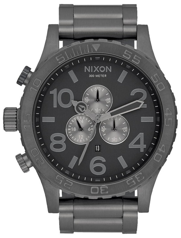 Nixon 51-30 Chronograph Gunmetal Men's Watch  A083-632 - The Watches Men & CO