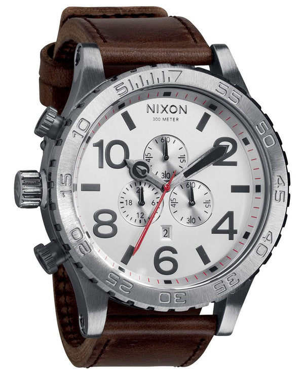 Nixon 51-30 Chronograph Silver Dial Men's Watch Men's Watch  A124-1113 - The Watches Men & CO