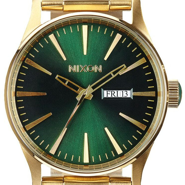 Nixon sentry shop ss gold green