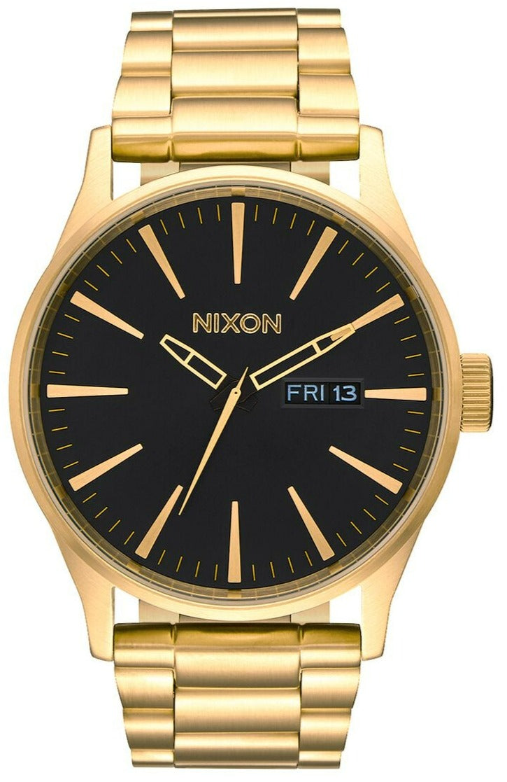 Nixon Sentry Black Dial Gold-tone Men's Watch  A356-510 - The Watches Men & CO