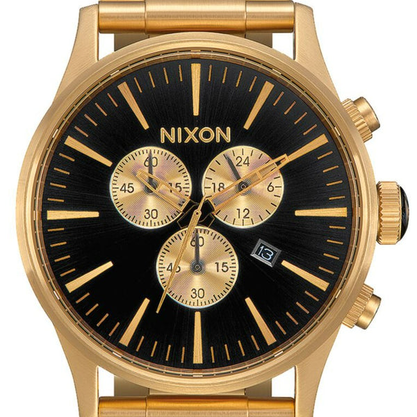 Nixon sentry best sale chrono black