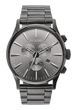 Nixon Sentry Chronograph All Gunmetal Men's Watch  A386-632 - The Watches Men & CO