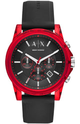 Outerbanks Red Silicon Strap Men's Watch  AX1338 - The Watches Men & CO