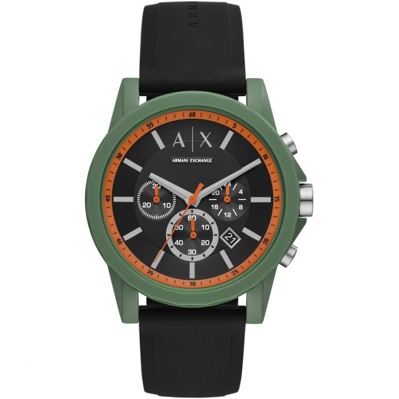 Armani Exchange Outerbanks Chronograph Quartz Black Dial Men's Watch AX1348