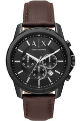 Armani Exchange Chronograph Brown Leather Men's Watch AX1732