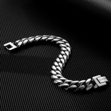 Big Daddy 10mm Silver Cuban Link Bracelet