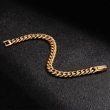 Big Daddy 8mm Gold Cuban Link Bracelet