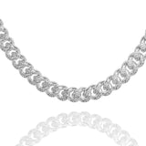 Big Daddy 8MM Cuban Link Rhodium Iced Out Chain