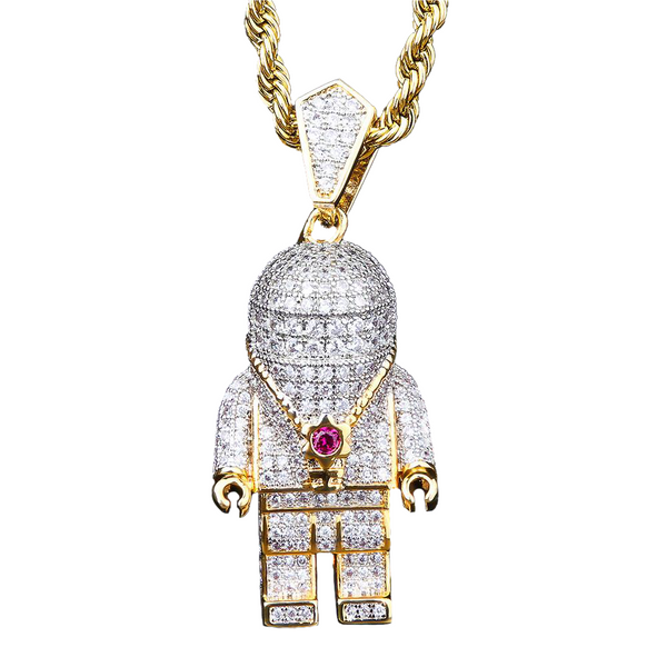 Big Daddy Iced Out Astronaut Pendant