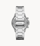 Fossil Bannon Chronograph Silver Stainless Steel Men's Watch BQ2492