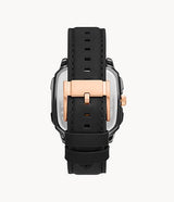 Multifunction Watch Black Leather Men's Watch BQ2654 - The Watches Men & CO #3