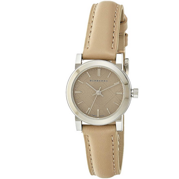 Burberry The City Beige Leather Strap Quartz Women's Watch  BU9207 - The Watches Men & CO