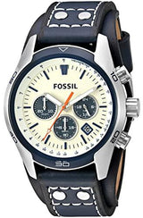 Fossil Coachman Chronograph Off-White Dial Men's Watch  CH3051 - The Watches Men & CO