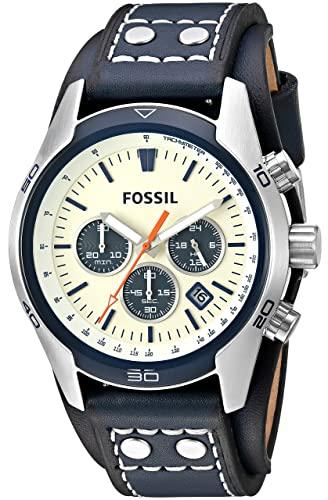 Fossil Coachman Chronograph Off-White Dial Men's Watch  CH3051 - The Watches Men & CO