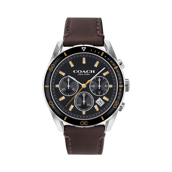 Coach Preston Brown Leather Strap Men's Watch  14602514 - The Watches Men & CO