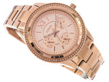 Fossil Stella Chronograph Quartz Crystal Rose Gold Dial Ladies Watch ES5106