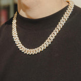 Big Daddy 15mm Gold & Diamond Link Chain