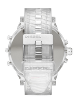 Diesel Mr Daddy 2.0 Quad Zone Clear Silicone/Nylon Chronograph Watch BNWT DZ7427