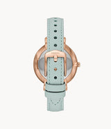 Jacqueline Watch Three-Hand Green Leather Women's Watch ES4813 - The Watches Men & CO #3