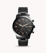 Fossil Townsman Chronograph Black Stainless Steel WatchTownsman 44 mm Chronograph Black Stainless Steel Men's Watch FS5379 - The Watches Men & CO #3