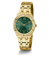 Guess Cosmo Green Dial Gold Women's Watch GW0033L8