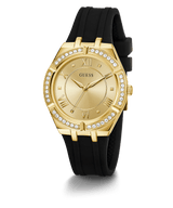 Guess Gold Cosmo Black Strap Women's Watch GW0034L1