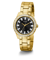 Guess Sparkler Gold Black Dial Women's Watch GW0111L2