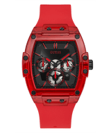 Guess Red Case Silicone Men's Watch GW0203G5